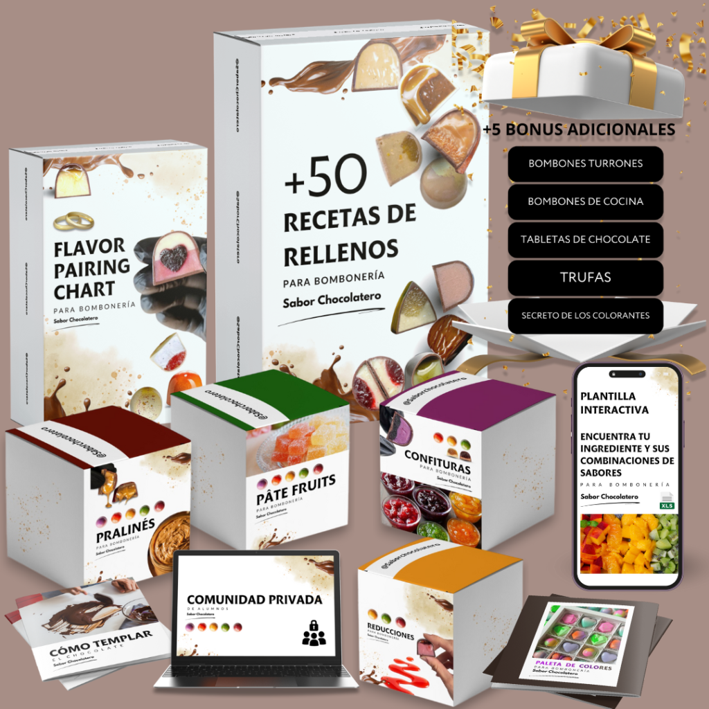 E-BOOK +50 RECETAS DE RELLENOS PARA BOMBONERÍA PRO