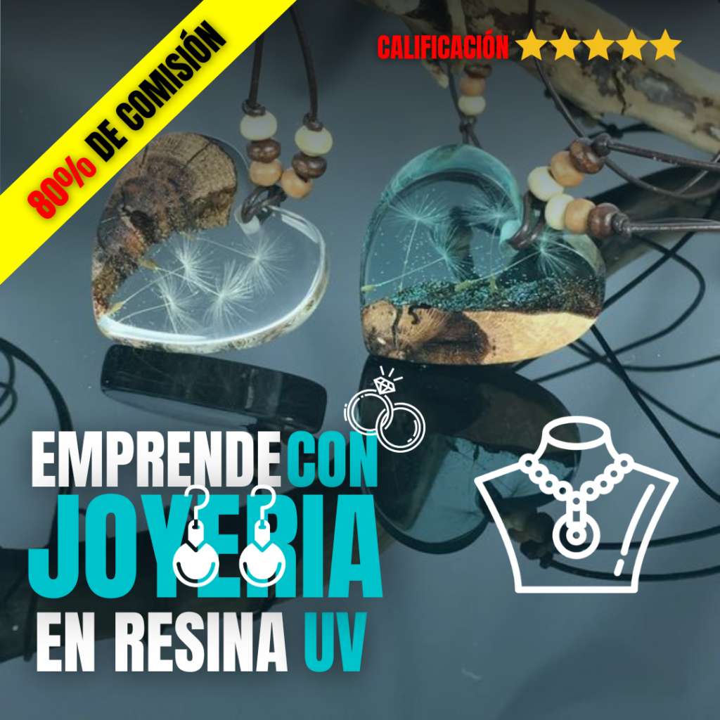 EMPRENDE CON JOYERIA EN RESINA UV